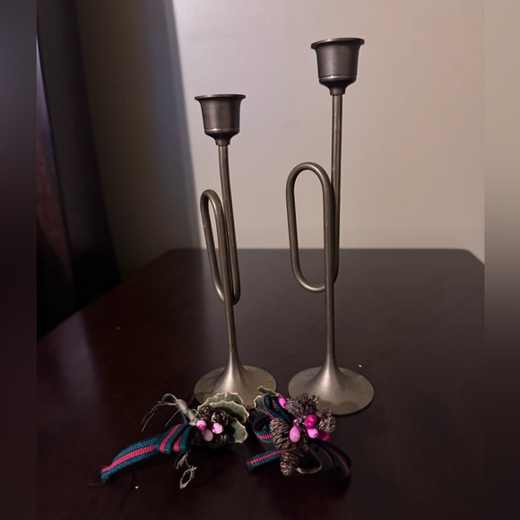 Brass Candlesticks - Picture 3 of 3